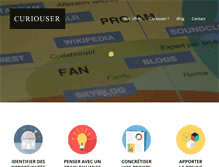 Tablet Screenshot of curiouser.fr